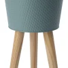 Intratuin bloempot op poten Semi groen D 25 H 42,5 cm