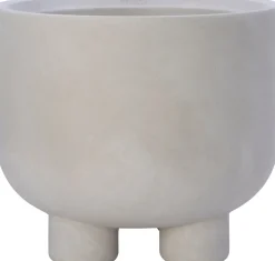 Intratuin bloempot op poten Tuyen taupe D 40 H 33 cm