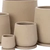 Intratuin bloempot op schotel Adel beige D 8 H 8 cm