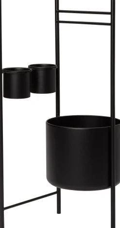 Intratuin bloempot op standaard Nena zwart D 28 H 85 cm
