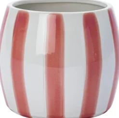 Intratuin bloempot op voet Adora wit / donker roze D 12 H 10 cm