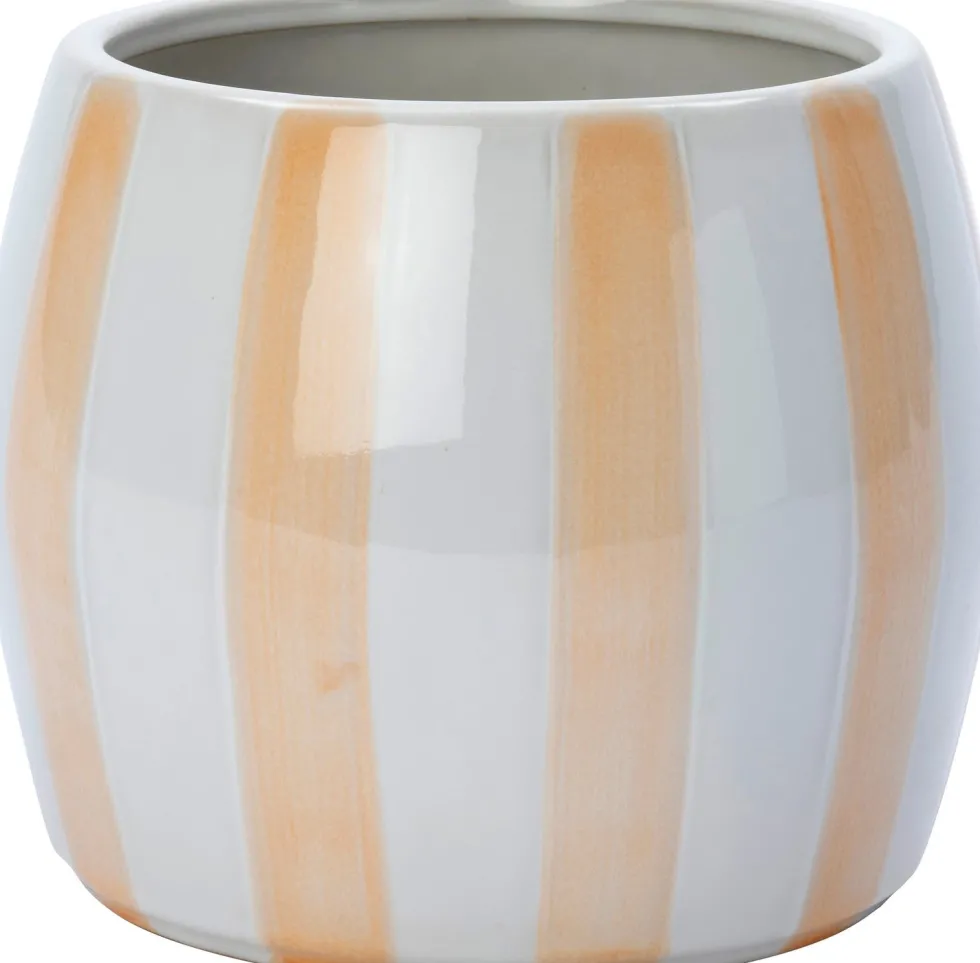 Intratuin bloempot op voet Adora wit / roze D 22 H 18 cm