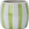 Intratuin bloempot op voet Adora wit / groen D 8,8 H 6,5 cm