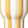 Intratuin bloempot op voet Ailo wit / bruin D 14,6 H 14,5 cm