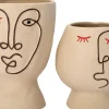 Intratuin bloempot op voet Benjamin beige D 13,1 H 19 cm