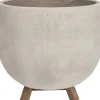 Intratuin bloempot op voet Bob grijs D 38 H 35 cm
