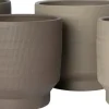 Intratuin bloempot op voet Como beige D 29 H 26 cm