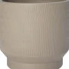 Intratuin bloempot op voet Como beige D 25 H 23 cm