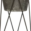 Intratuin bloempot op voet grijs D 32 H 50 cm