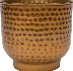 Intratuin bloempot op voet Ishara brons D 21 H 20 cm