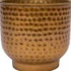 Intratuin bloempot op voet Ishara brons D 24 H 22 cm