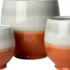 Intratuin bloempot op voet Kaan oranje D 13,5 H 12,5 cm