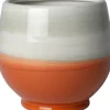 Intratuin bloempot op voet Kaan oranje D 16 H 15 cm