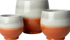 Intratuin bloempot op voet Kaan oranje D 16 H 15 cm