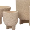 Intratuin bloempot op voet Loan crème D 14 H 16,5 cm