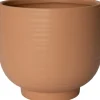 Intratuin bloempot op voet Neeko beige D 7,5 H 7 cm
