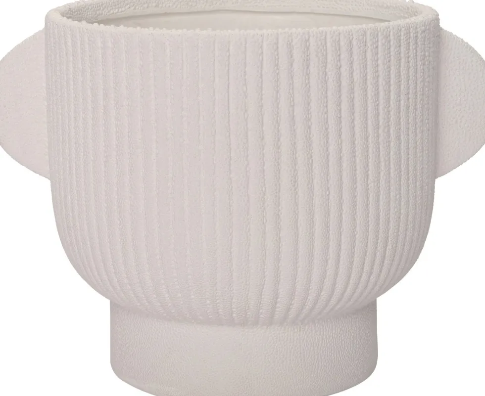 Intratuin bloempot op voet Pierre wit 10 x 7 x 7 cm