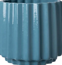 Intratuin bloempot op voet Stijn blauw D 17 H 16 cm
