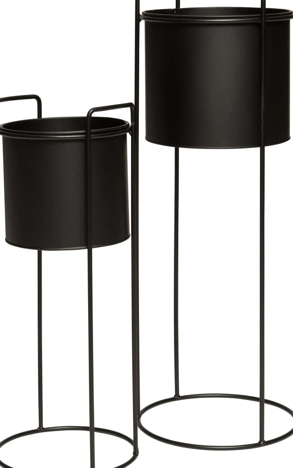 Intratuin bloempot op voet zwart D 19 H 50 cm