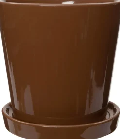 Intratuin bloempot Orianna bruin D 15 H 15,5 cm