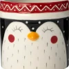 Intratuin bloempot Pinguin wit / zwart D 11 H 10,5 cm