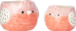 Intratuin bloempot Pip roze 18,8 x 17,8 x 13,6 cm