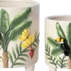 Intratuin bloempot Raval crème 19 x 16,8 x 18 cm