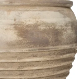 Intratuin bloempot Ribbel beige D 28 H 25 cm