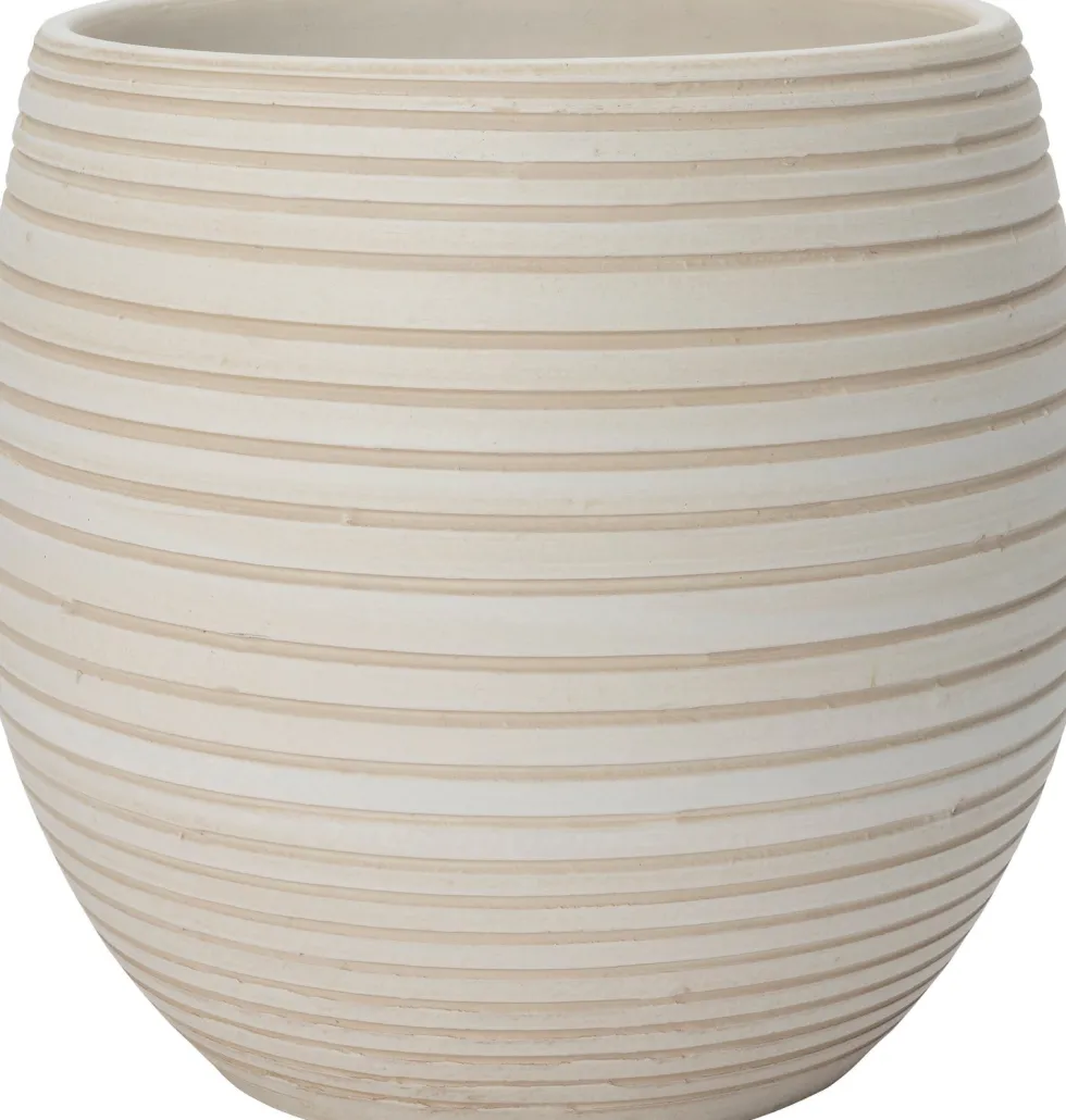 Intratuin bloempot Rikki wit D 28 H 26 cm