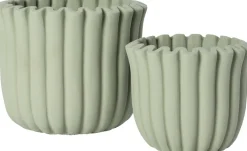 Intratuin bloempot Rivas groen D 19,5 H 16 cm