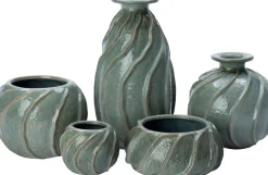 Intratuin bloempot Ryden groen D 21 H 10 cm