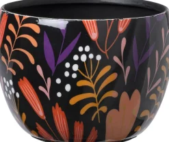 Intratuin bloempot Sabi zwart D 9 H 7 cm