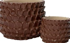 Intratuin bloempot Selby bruin D 15,5 H 13 cm