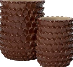 Intratuin bloempot Selby bruin D 19,5 H 24 cm