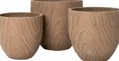 Intratuin bloempot Sem bruin D 34 H 32 cm