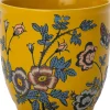 Intratuin bloempot Shaya geel D 13,5 H 13,5 cm