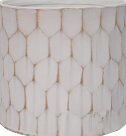 Intratuin bloempot Shiro wit D 16,5 H 14,5 cm