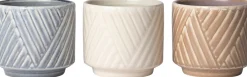 Intratuin bloempot Silv crème D 13,5 H 12 cm
