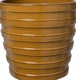 Intratuin bloempot Sofia geel D 16 H 18 cm
