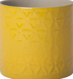 Intratuin bloempot Soof geel D 14,5 H 12,8 cm