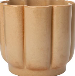 Intratuin bloempot Sterre geel D 16 H 14 cm