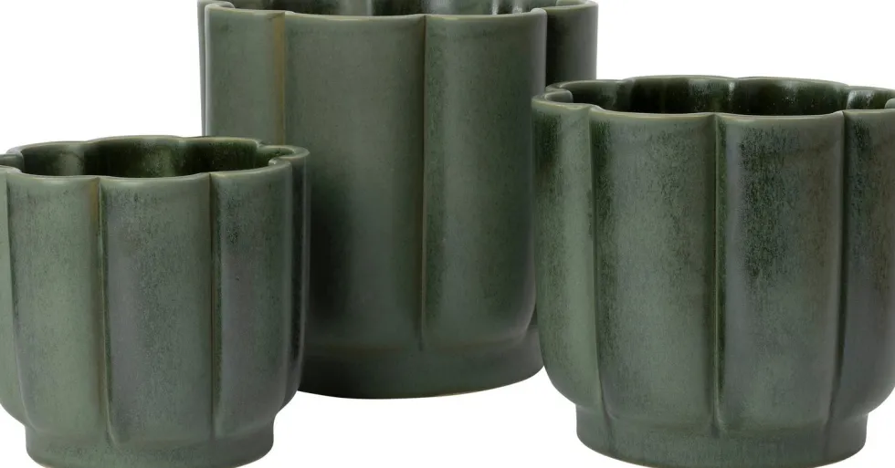 Intratuin bloempot Sterre groen D 19 H 16 cm
