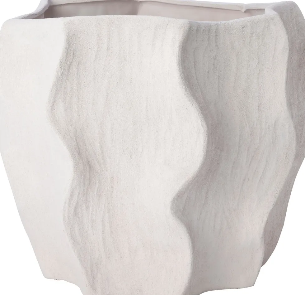Intratuin bloempot Suez wit D 14 H 12 cm