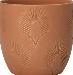 Intratuin bloempot Surya terracotta D 13,5 H 12,5 cm