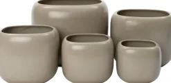 Intratuin bloempot Suvi taupe 31 x 31 x 25 cm