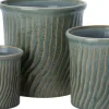 Intratuin bloempot Swirly groen D 19 H 19 cm