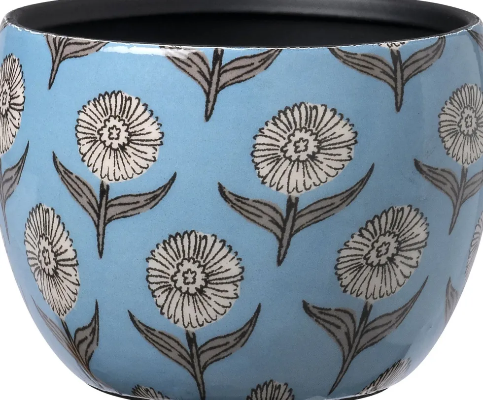 Intratuin bloempot Tali blauw D 9 H 7 cm