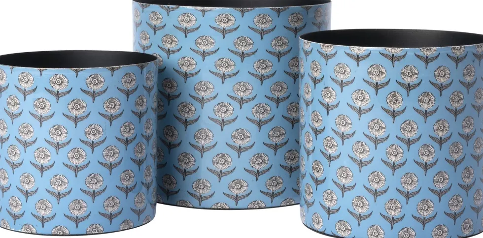 Intratuin bloempot Tali blauw D 15 H 15 cm