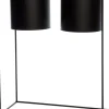 Intratuin bloempotten standaard zwart 45 x 20 x 55 cm