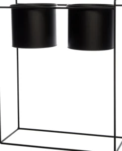 Intratuin bloempotten standaard zwart 45 x 20 x 55 cm